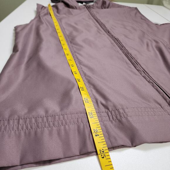 Nike Golf Womens Clima Fit Hooded Zip Up Vest Size Large Purple Windbreaker - Picture 15 of 15